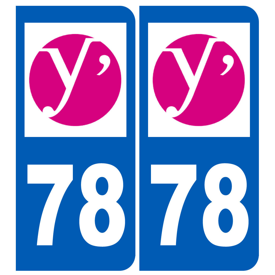 immatriculation 78 (Yvelines) - Sticker/autocollant