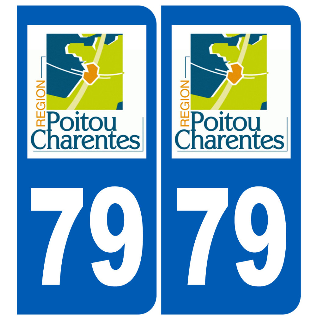 immatriculation 79 (région) - Sticker/autocollant