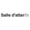 Salle d'attente D - (28x7cm) - Sticker/autocollant
