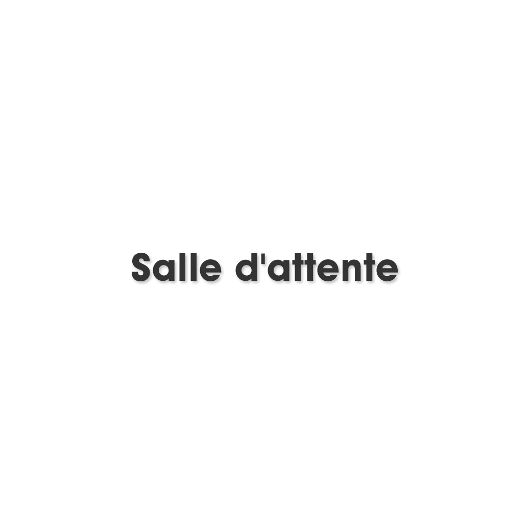 Salle d'attente E (28x7cm) - Sticker/autocollant