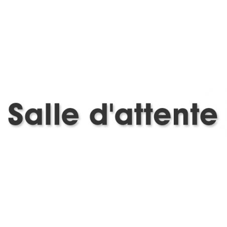 Salle d'attente 5 (28x7cm) - Sticker/autocollant