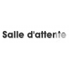 Salle d'attente E (28x7cm) - Sticker/autocollant