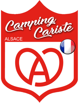 campingcariste Alsace - 15x11.2cm - Sticker/autocollant
