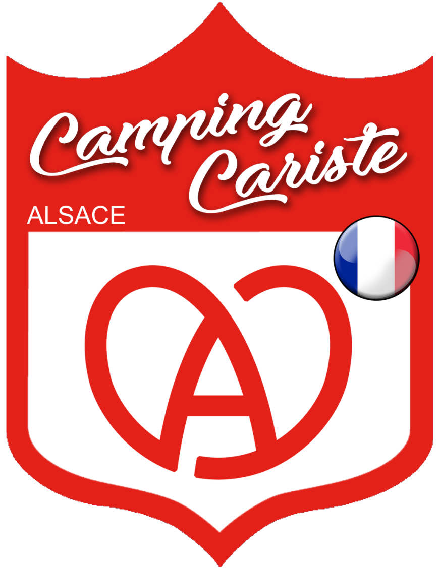campingcariste Alsace - 15x11.2cm - Sticker/autocollant