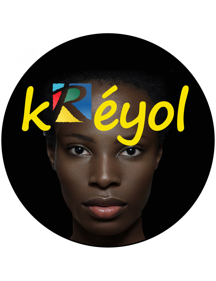 Créole-Kréyol la Réunion - 20cm - Sticker/autocollant Créole-Kréyol la Réunion - 20cm - Sticker/autocollant