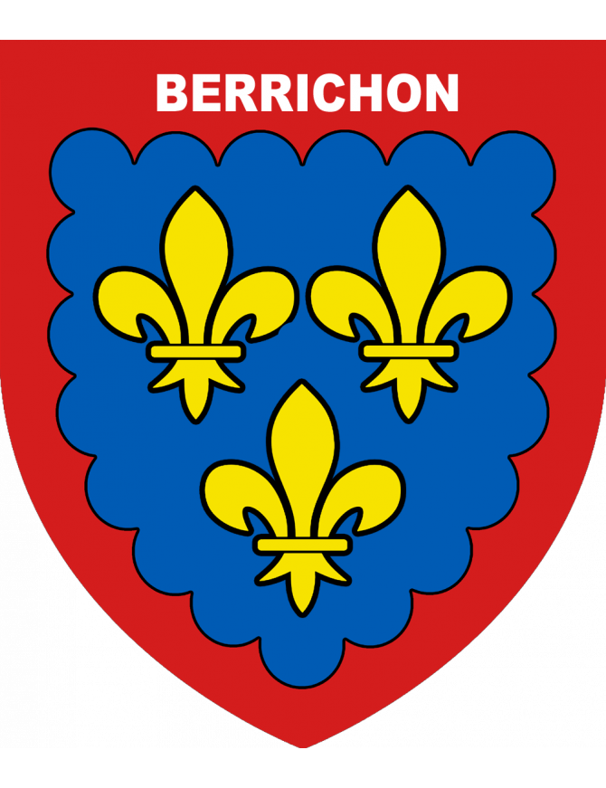 Blason du Berry - 5 cm - Sticker/autocollant