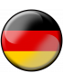 drapeau Allemand rond - 15cm - Sticker/autocollant