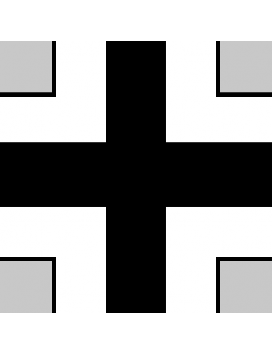 drapeau aviation Allemand noir - 20cm - Sticker/autocollant drapeau aviation Allemand noir - 20cm - Sticker/autocollant