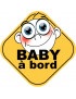 Baby à bord universel (10x10cm) - Sticker/autocollant