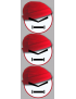 Bonnet rouge (3 fois 10cm) - Sticker/autocollant