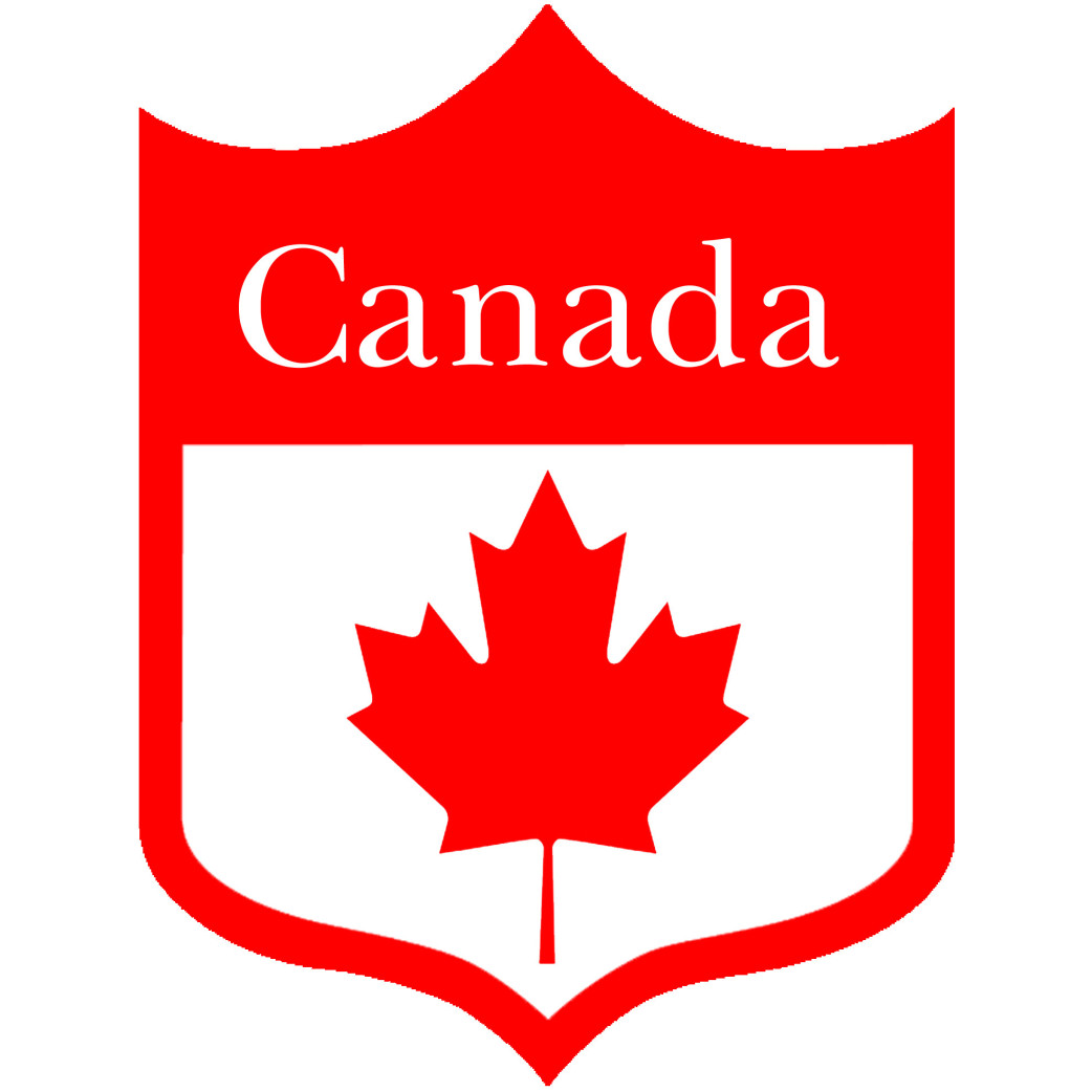 Blason Canadian - 15x11cm - Sticker/autocollant