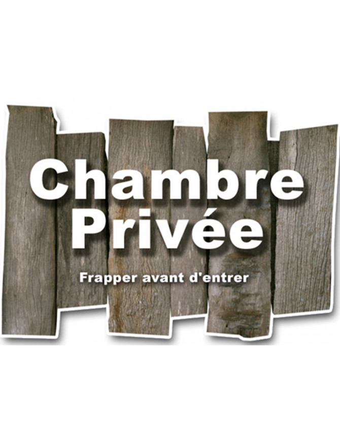 Chambre privée ( 29x21cm) - Sticker/autocollant