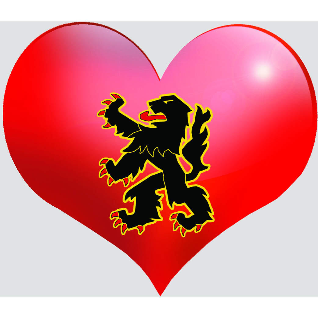 Coeur Flandre - 5x4.3cm - Sticker/autocollant