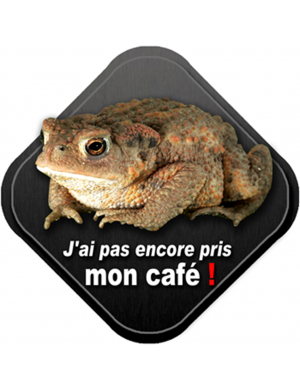 Mon café (15x15cm) - Sticker/autocollant