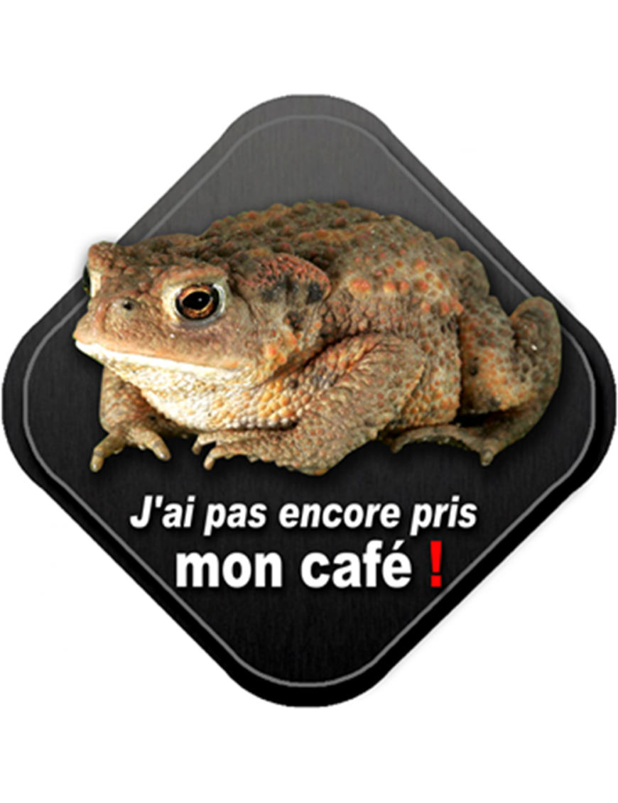 Mon café (15x15cm) - Sticker/autocollant