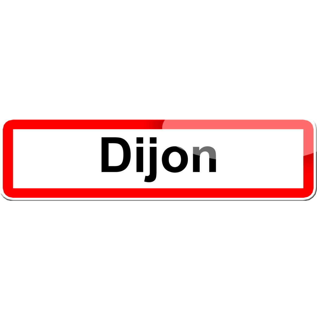 Dijon (15x4cm) - Sticker/autocollant