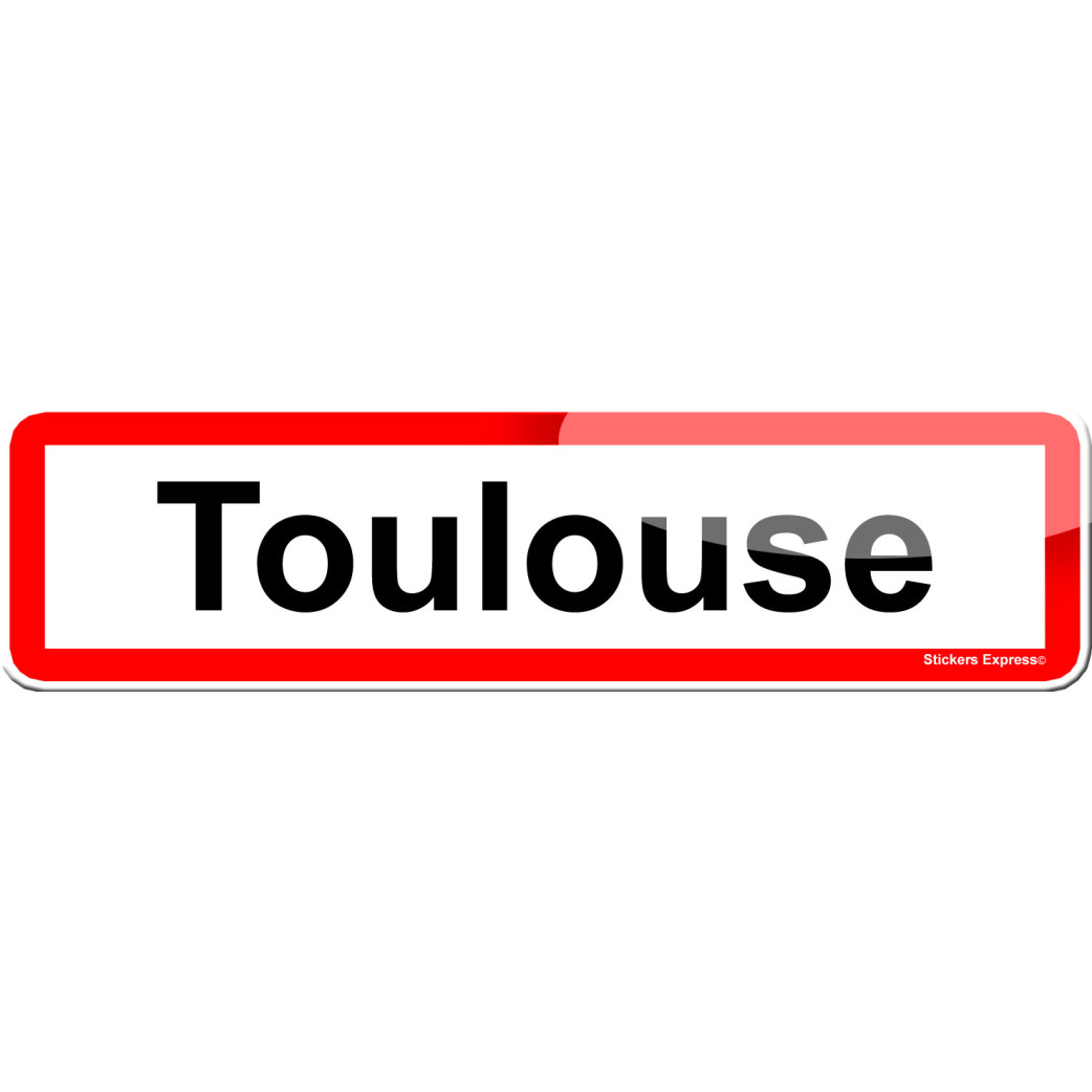Toulouse (15x4cm) - Sticker/autocollant