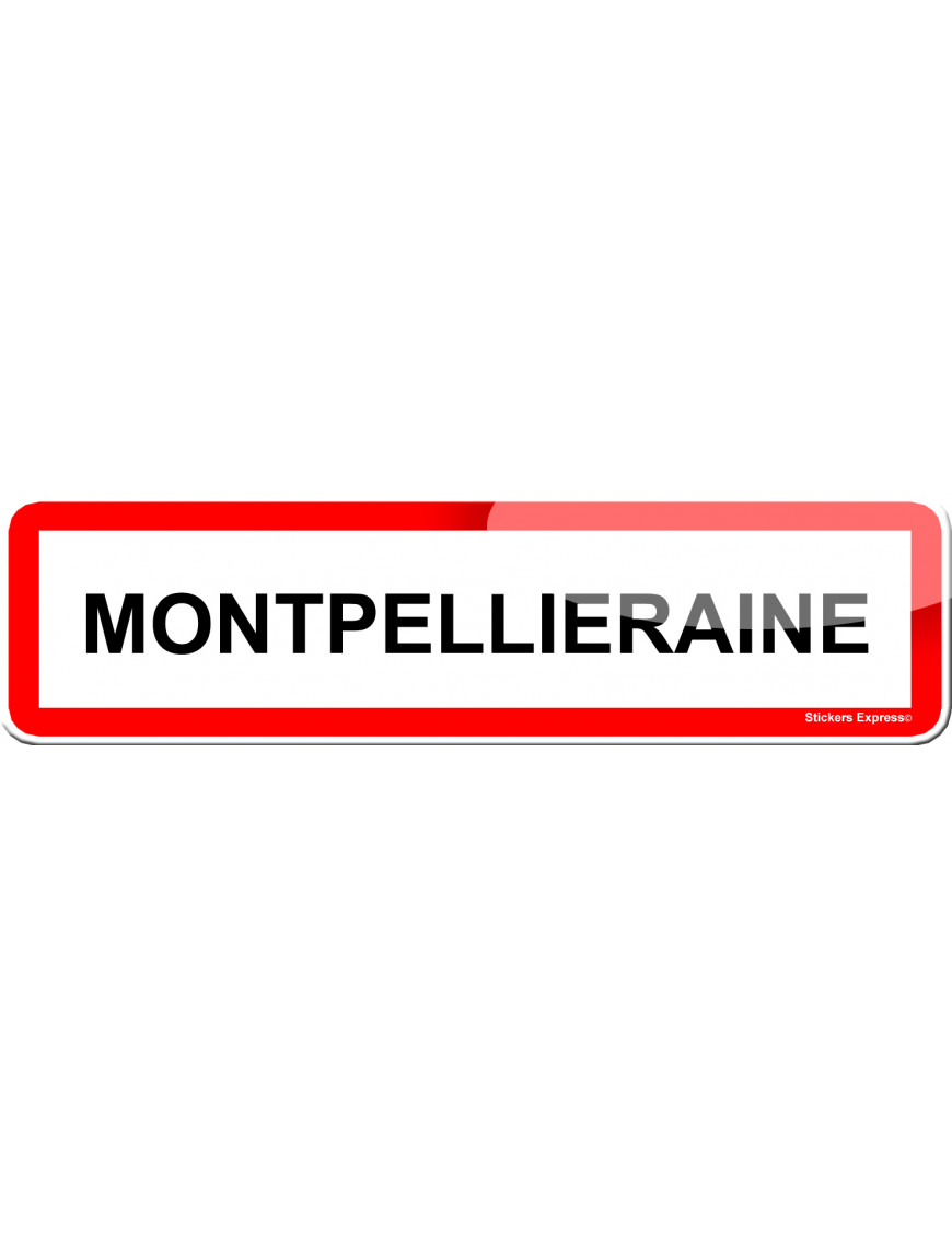 Montpellieraine (15x4cm) - Sticker/autocollant Montpellieraine (15x4cm) - Sticker/autocollant