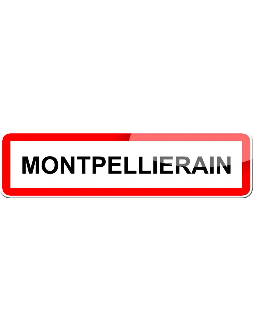Montpellierain (15x4cm) - Sticker/autocollant Montpellierain (15x4cm) - Sticker/autocollant