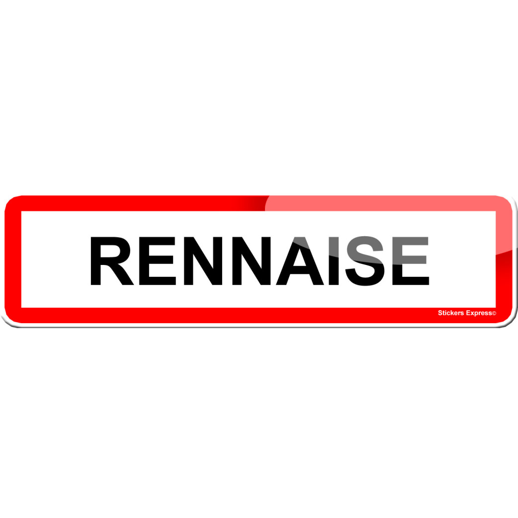 Rennaise (15x4cm) - Sticker/autocollant