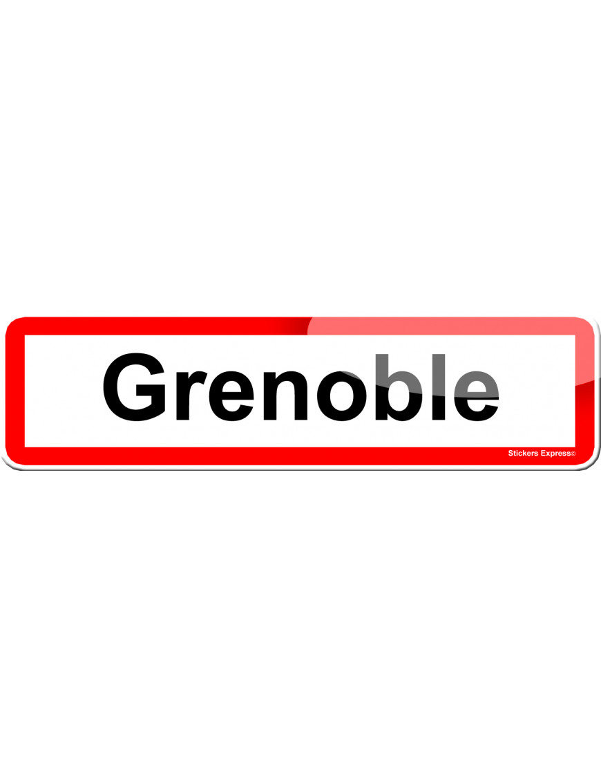 Grenoble (15x4cm) - Sticker/autocollant Grenoble (15x4cm) - Sticker/autocollant
