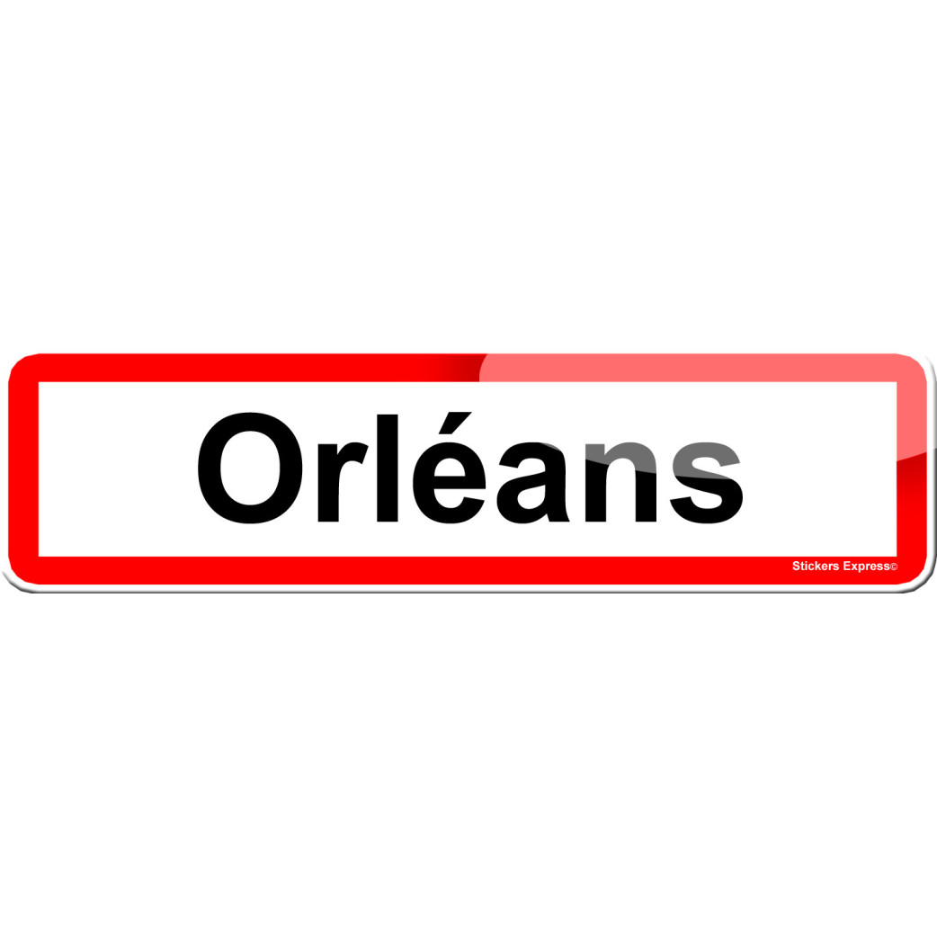 Orléans (15x4cm) - Sticker/autocollant