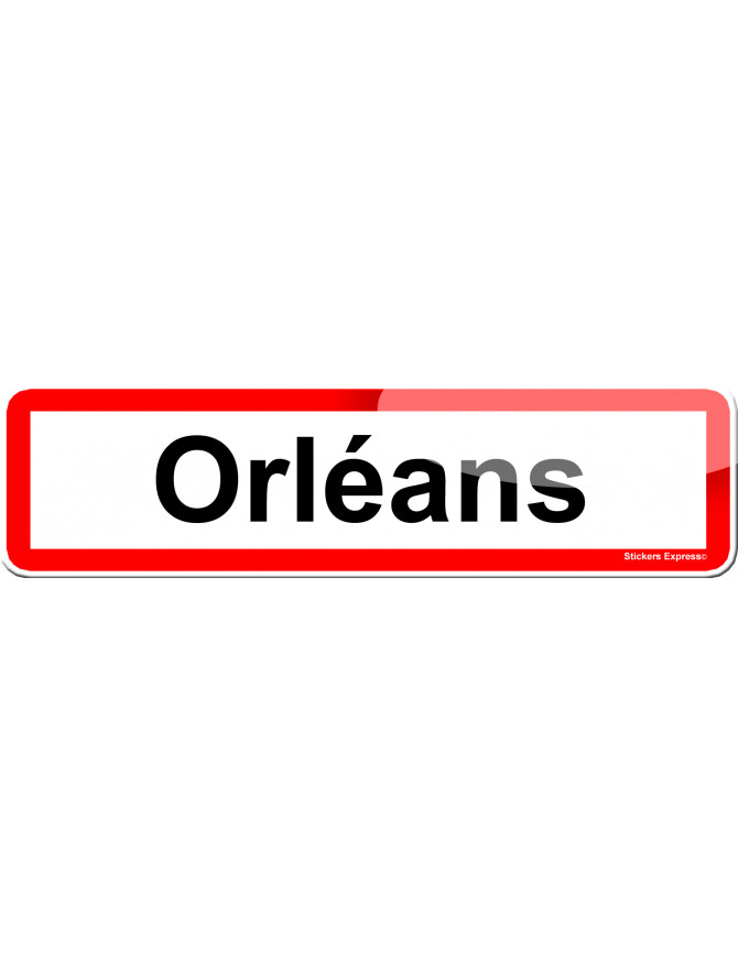 Orléans (15x4cm) - Sticker/autocollant