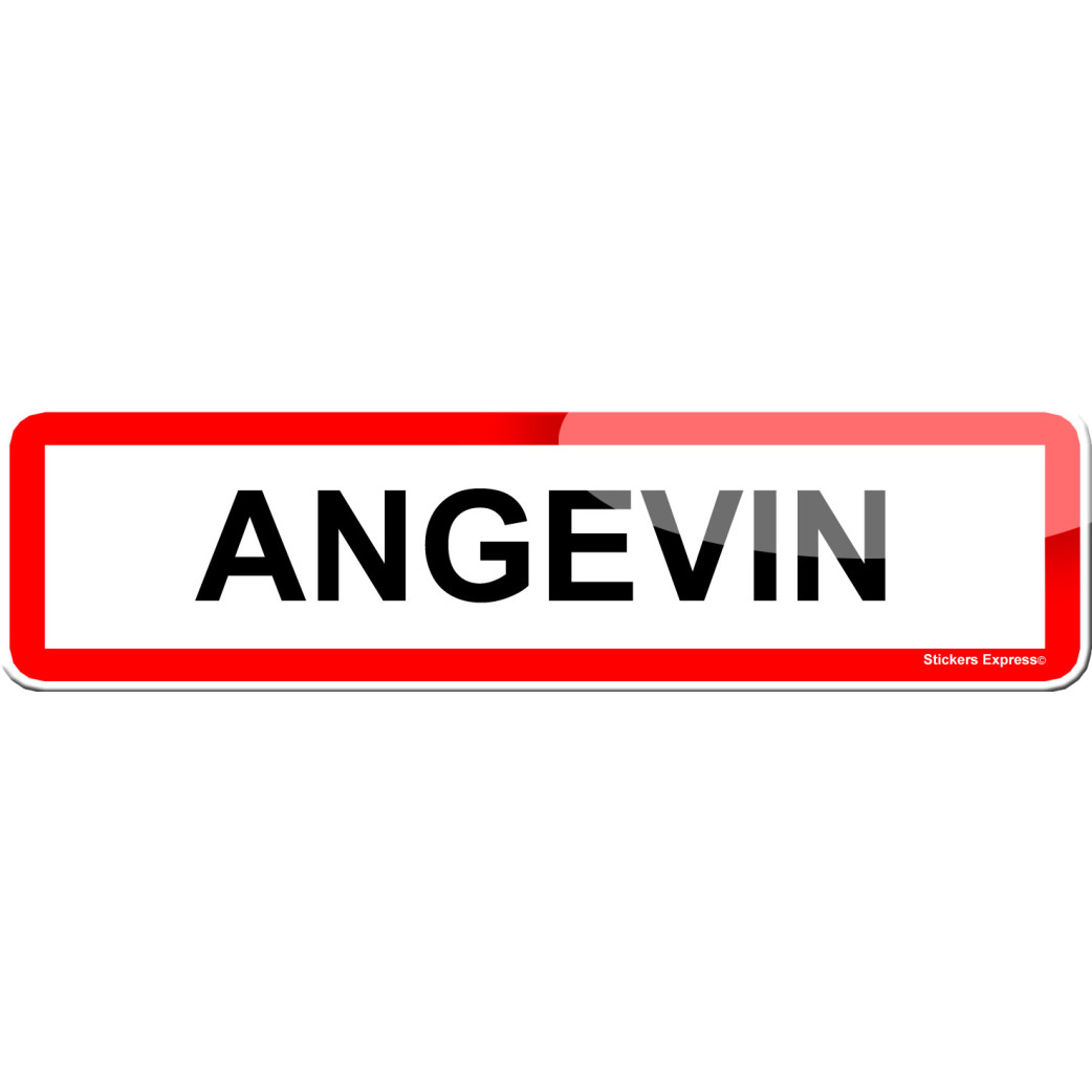 Angevin (15x4cm) - Sticker/autocollant