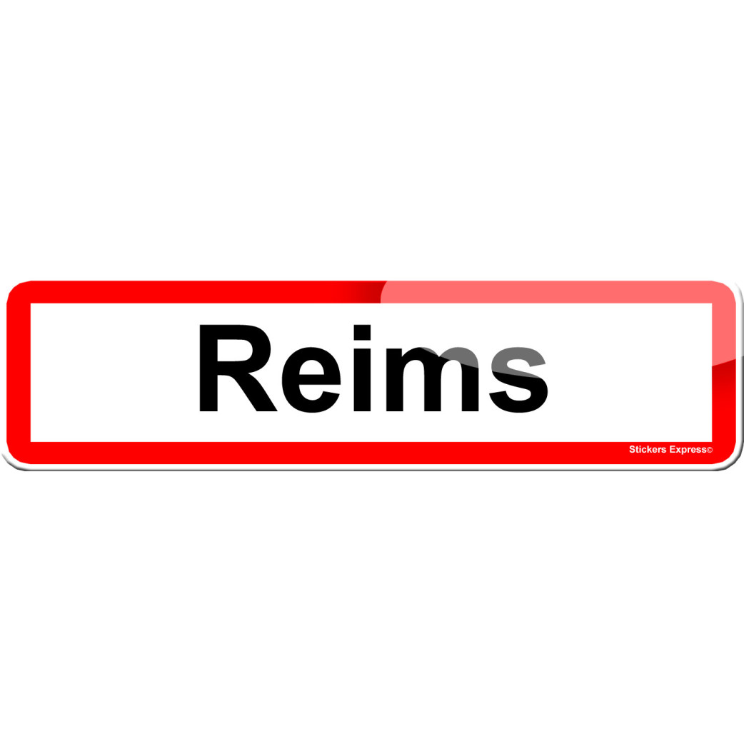 Reims (15x4cm) - Sticker/autocollant