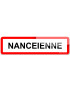 Nancéienne (15x4cm) - Sticker/autocollant