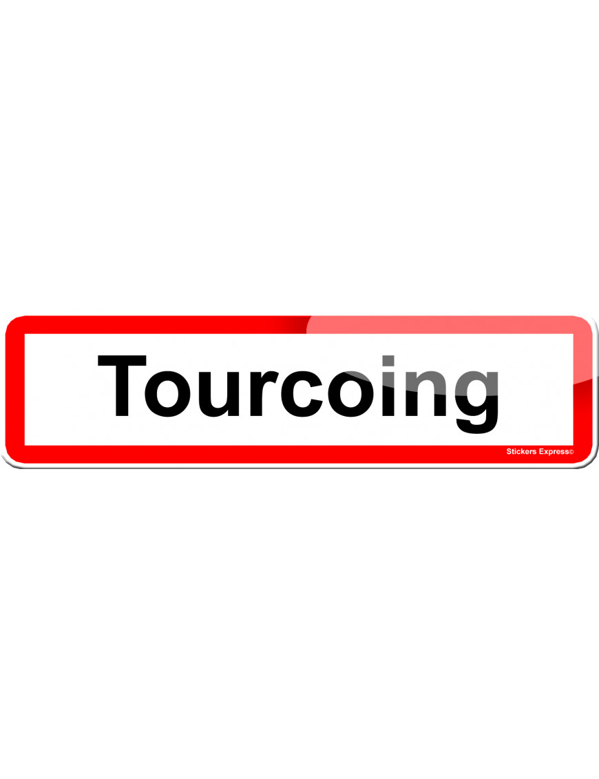 Tourcoing (15x4cm) - Sticker/autocollant Tourcoing (15x4cm) - Sticker/autocollant