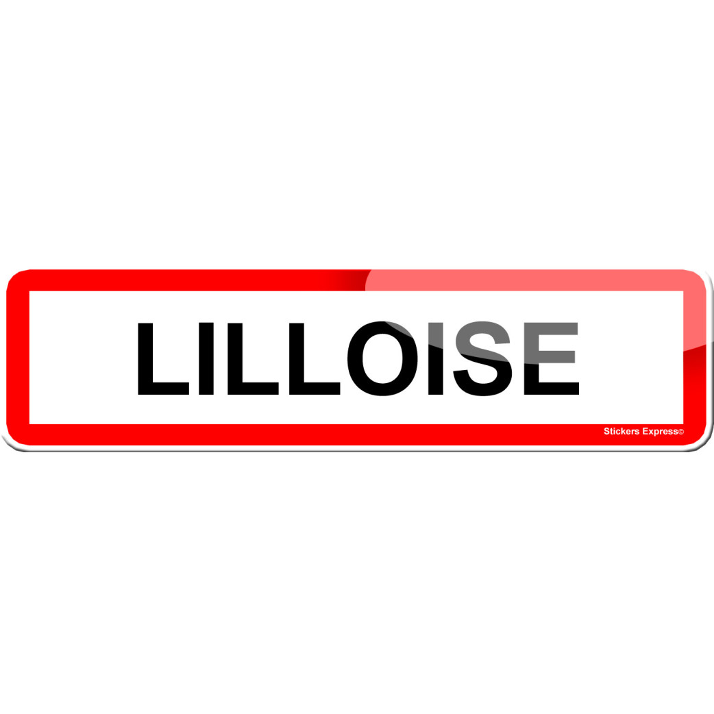 Lilloise (15x4cm) - Sticker/autocollant