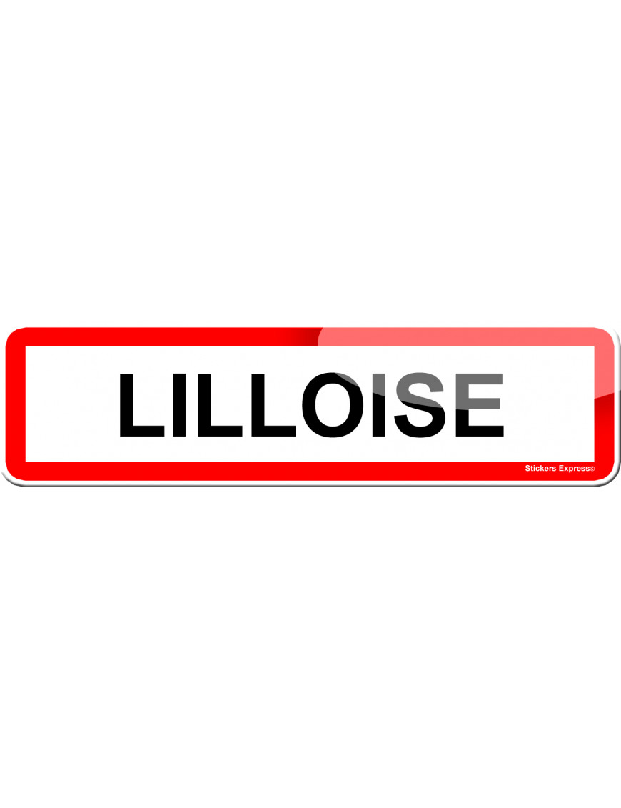Lilloise (15x4cm) - Sticker/autocollant Lilloise (15x4cm) - Sticker/autocollant