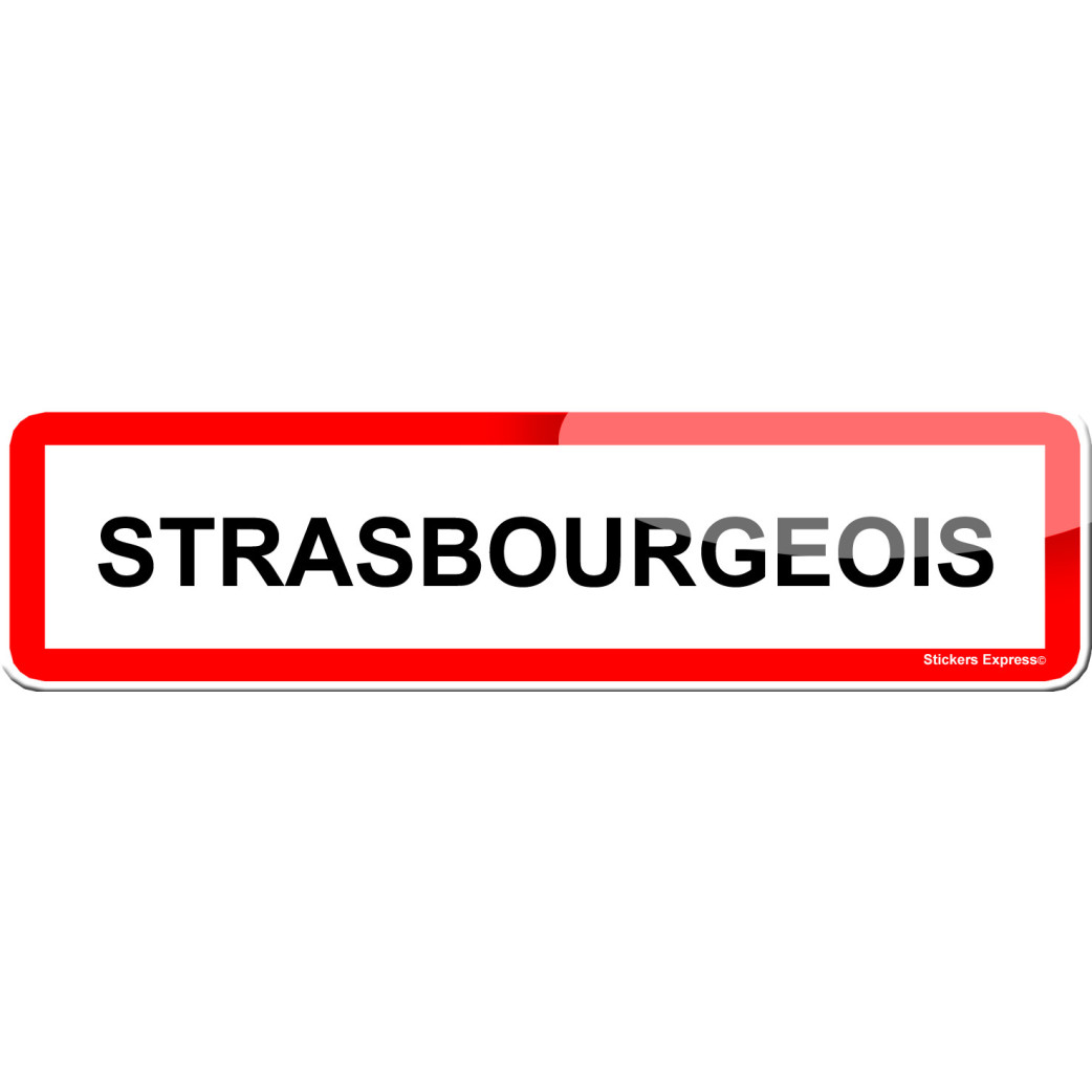 Strasbourgeois (15x4cm) - Sticker/autocollant