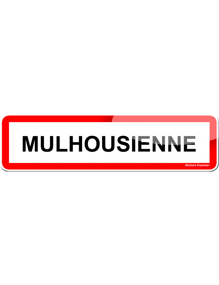 Mulhousienne (15x4cm) - Sticker/autocollant Mulhousienne (15x4cm) - Sticker/autocollant