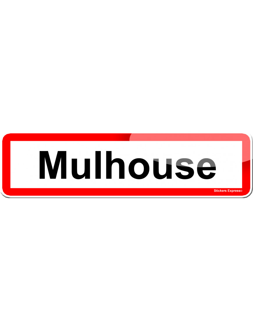 Mulhouse (15x4cm) - Sticker/autocollant Mulhouse (15x4cm) - Sticker/autocollant
