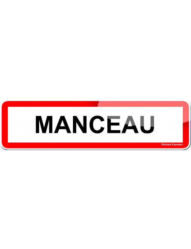 Manceau (15x4cm) - Sticker/autocollant