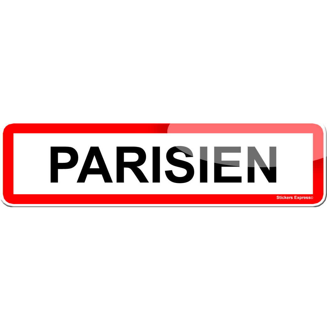 Parisien (15x4cm) - Sticker/autocollant