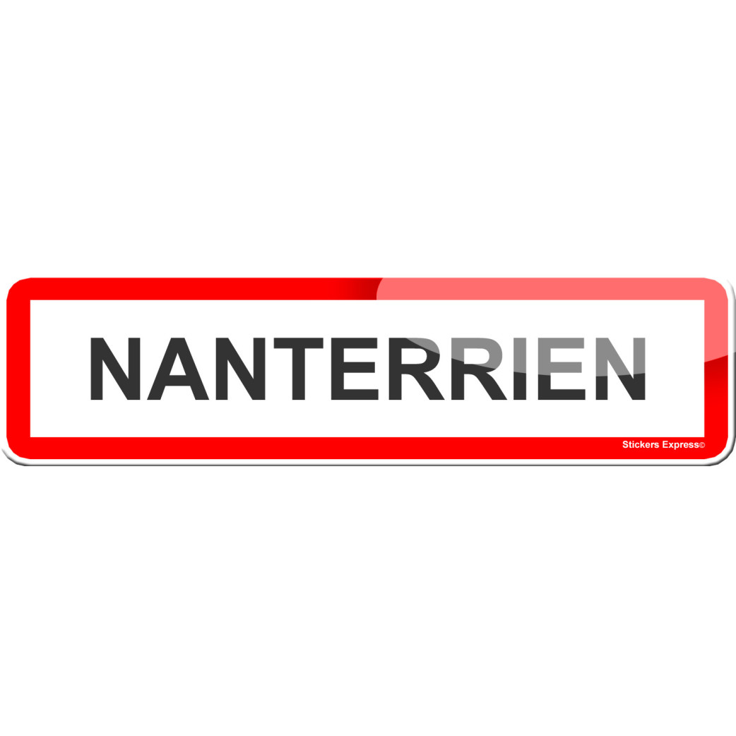 Nanterrien (15x4cm) - Sticker/autocollant