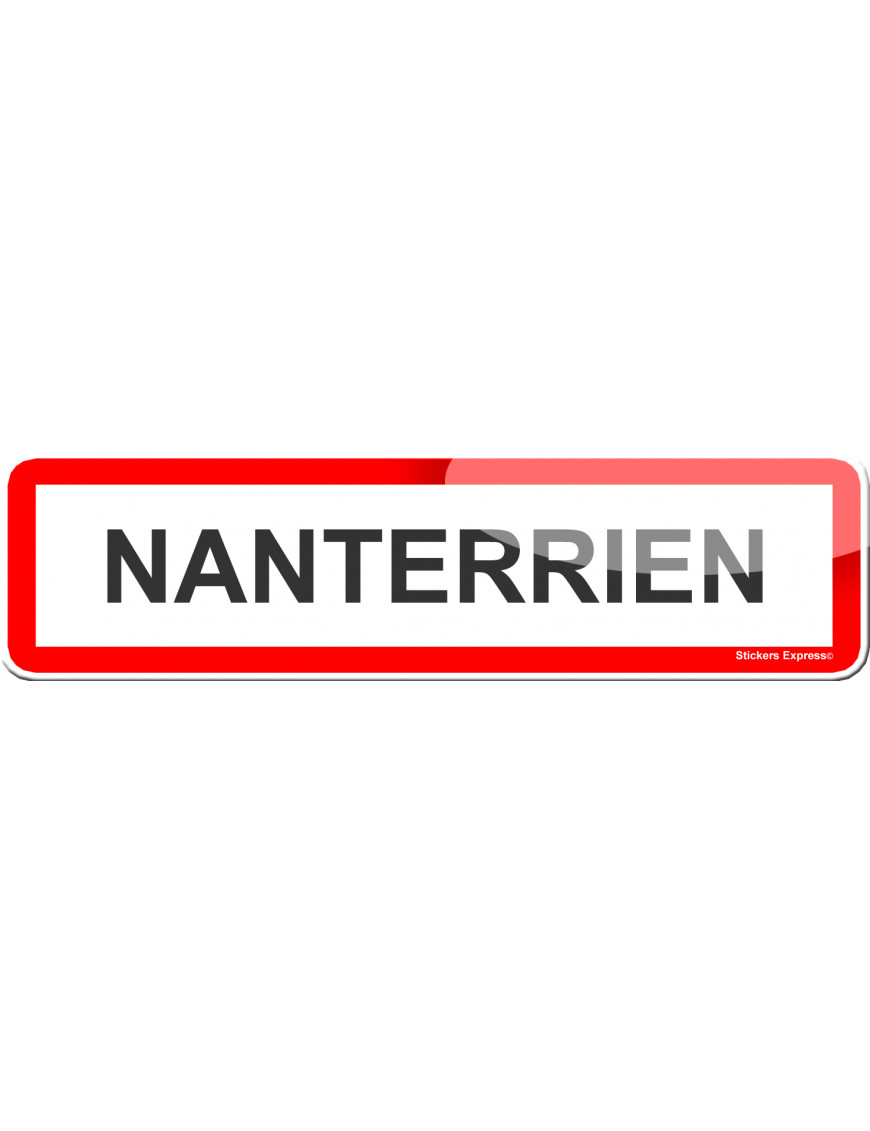 Nanterrien (15x4cm) - Sticker/autocollant Nanterrien (15x4cm) - Sticker/autocollant