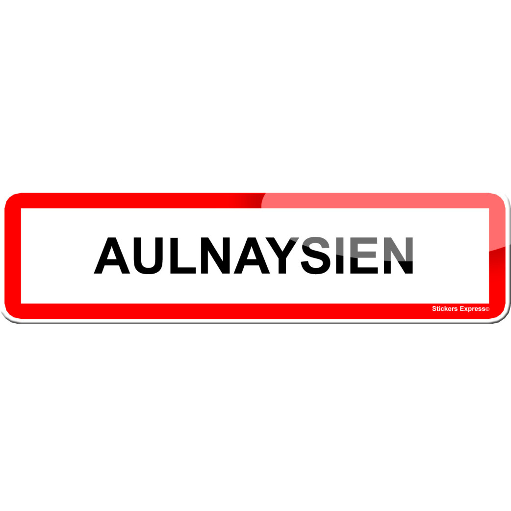 Aulnaysien (15x4cm) - Sticker/autocollant