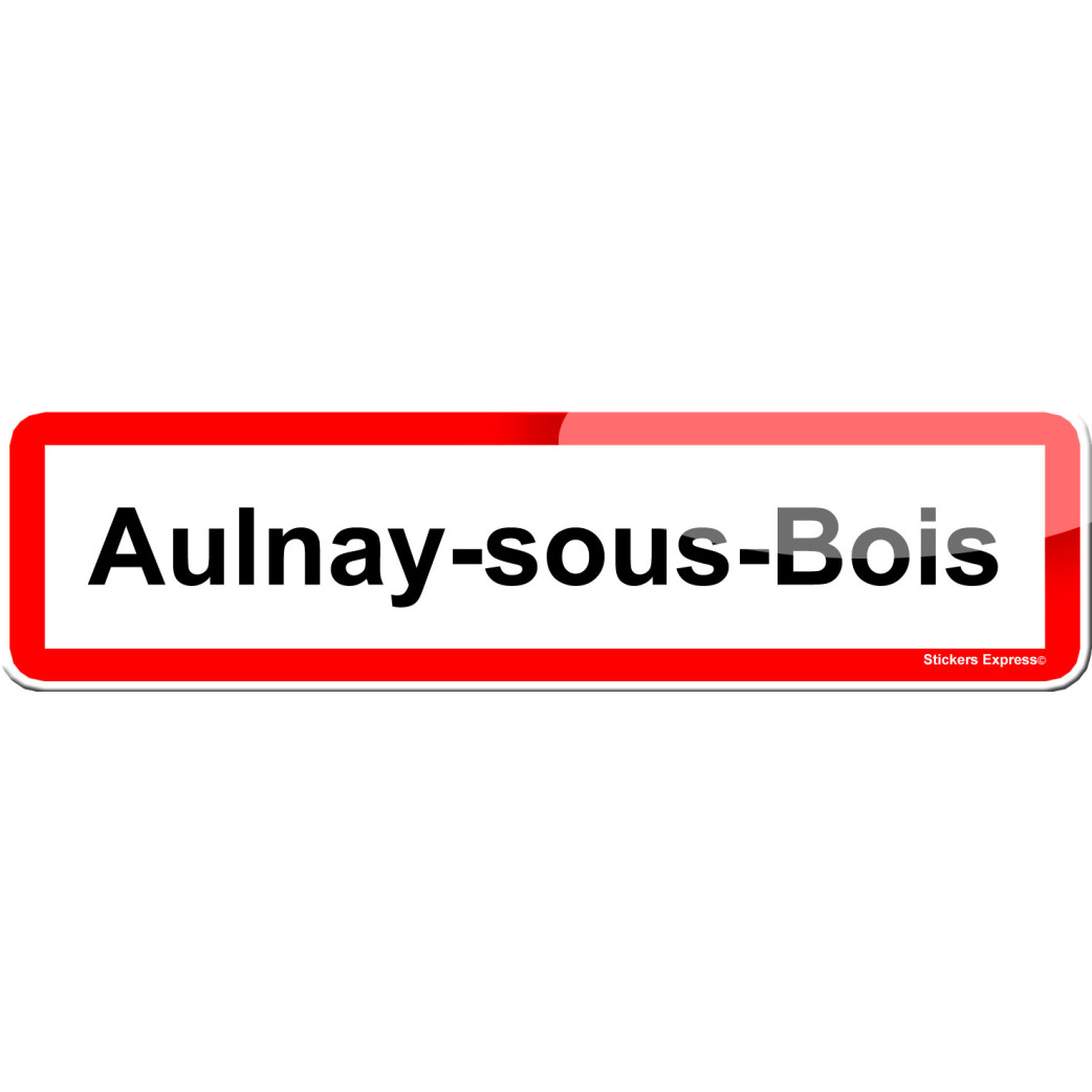 Aulnay-sous-Bois (15x4cm) - Sticker/autocollant