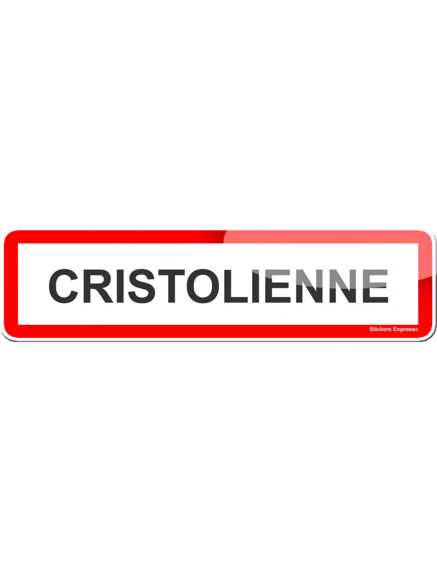 Cristolienne (15x4cm) - Sticker/autocollant Cristolienne (15x4cm) - Sticker/autocollant