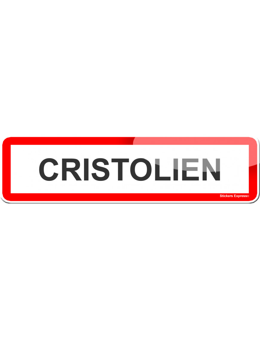 Cristolien (15x4cm) - Sticker/autocollant Cristolien (15x4cm) - Sticker/autocollant