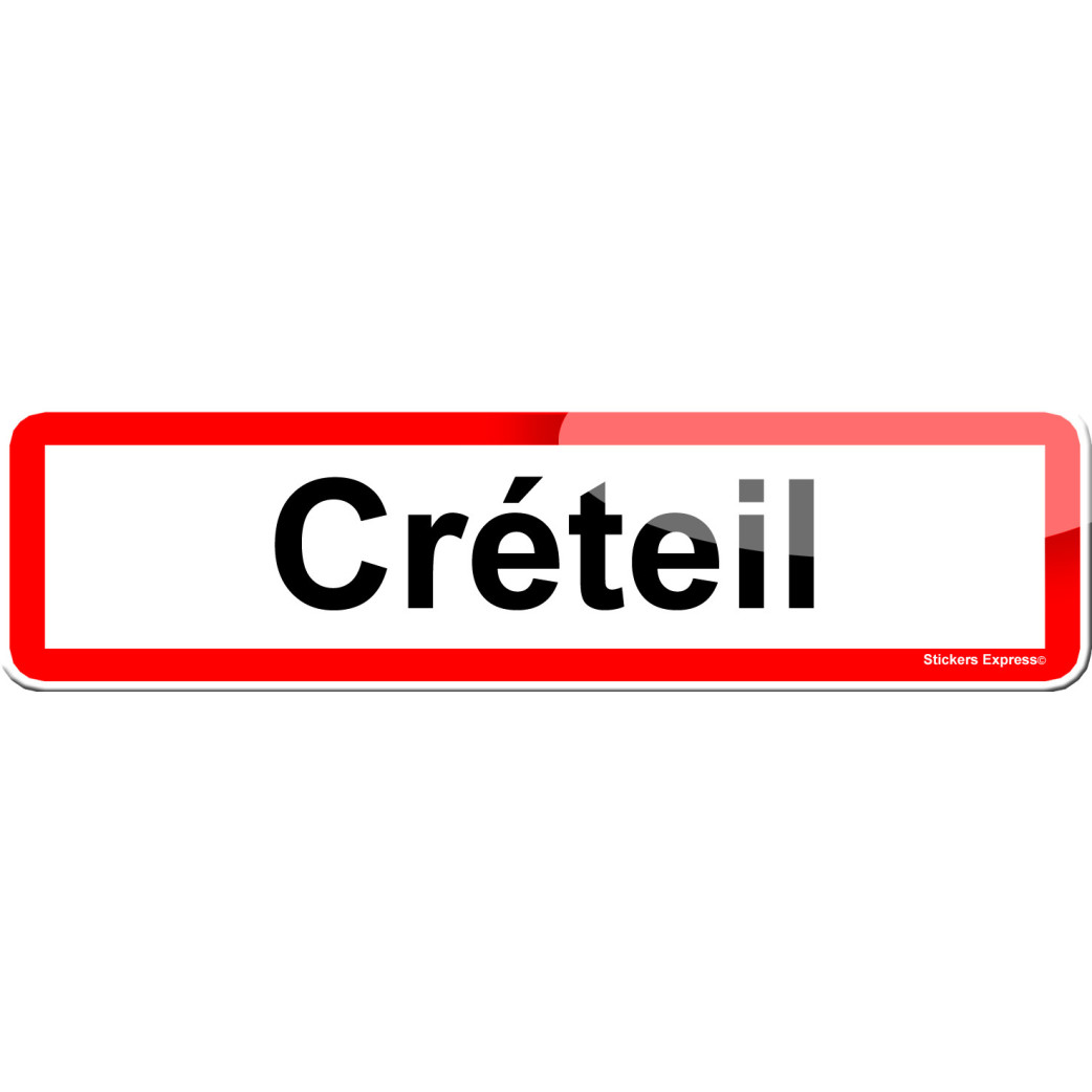 Créteil (15x4cm) - Sticker/autocollant