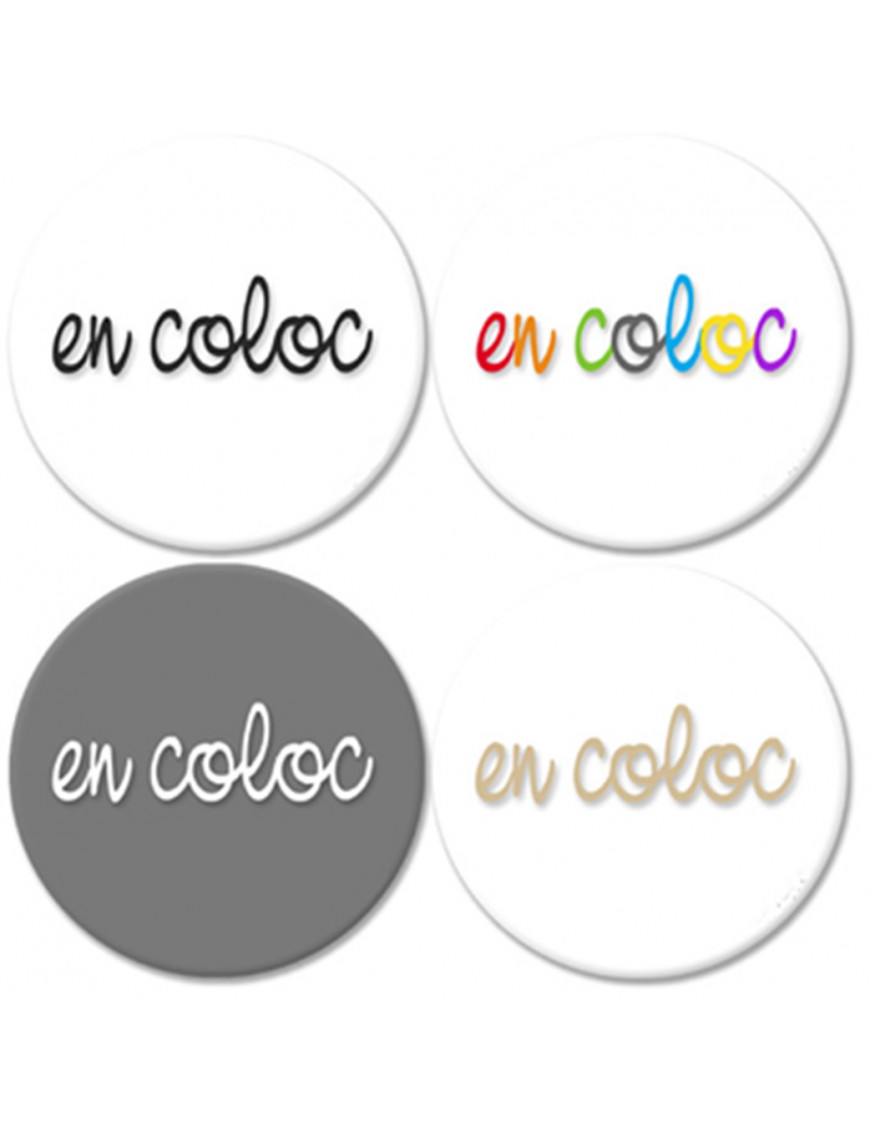 En coloc (4fois 10cm) - Sticker/autocollant