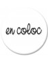 En coloc fond blanc (10cm) - Sticker/autocollant