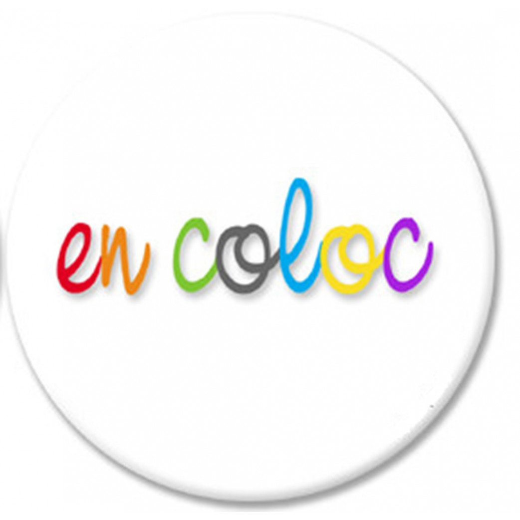 En coloc coloré (10cm) - Sticker/autocollant