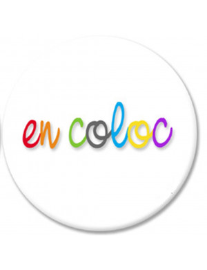 En coloc coloré (10cm) - Sticker/autocollant