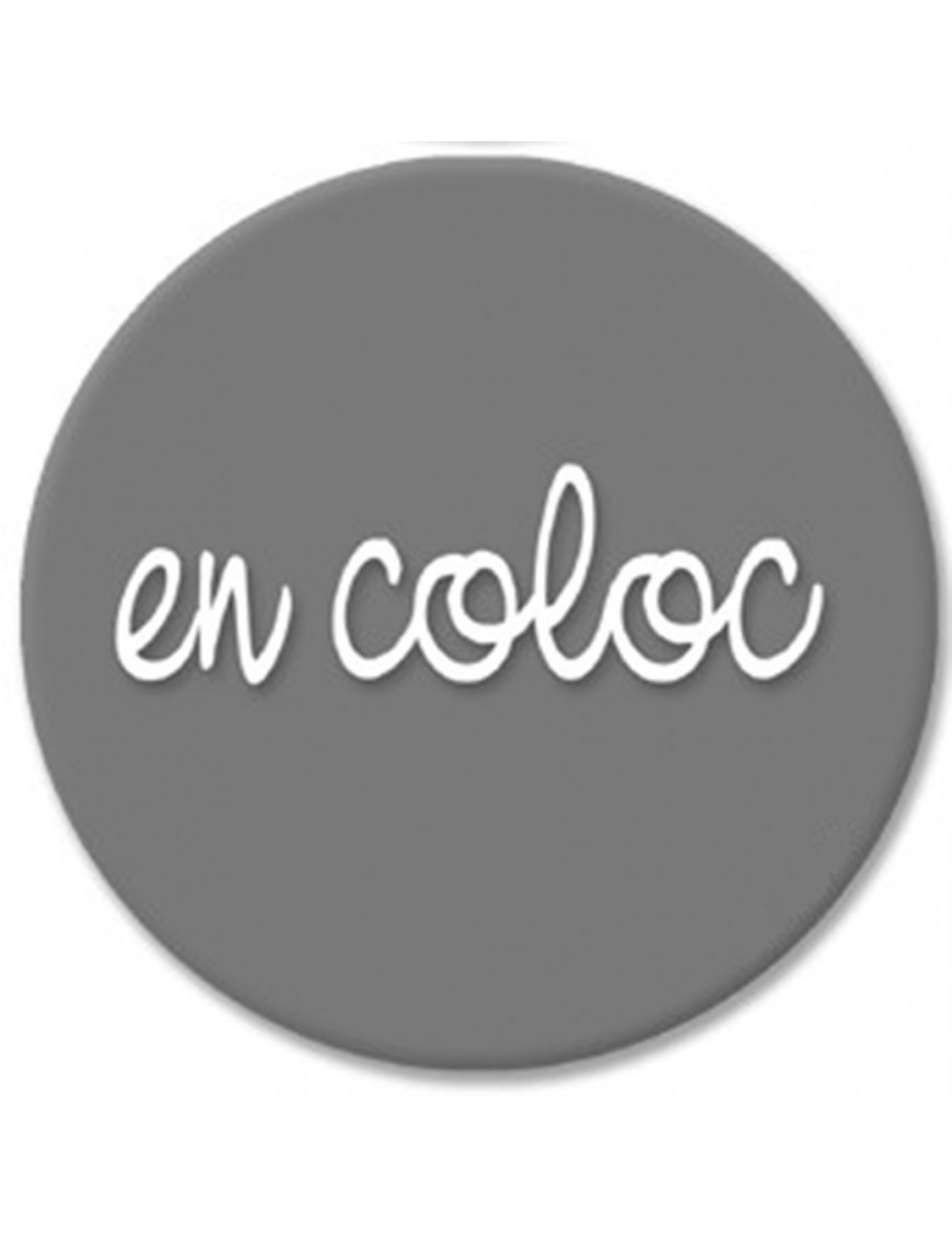En coloc gris (10cm) - Sticker/autocollant